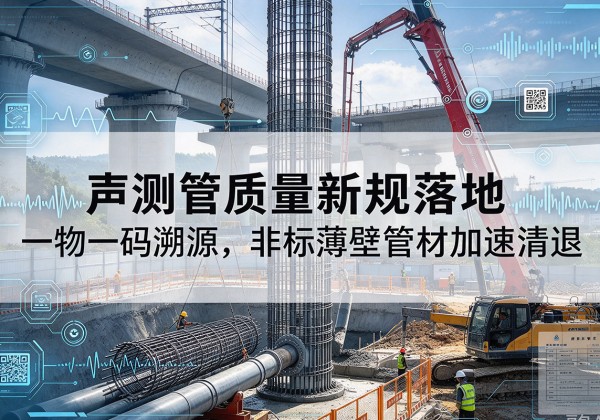芷江声测管质量新规落地，一物一码溯源，非标薄壁管材加速清退