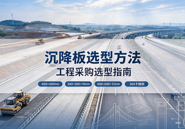 芷江沉降板选择方法